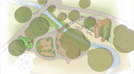Queenstown Gardens Commemorative Playspace site plan